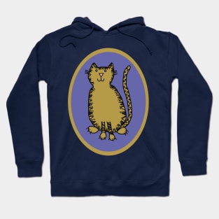 Cute Big Cat Year of the Tiger Oval Hoodie